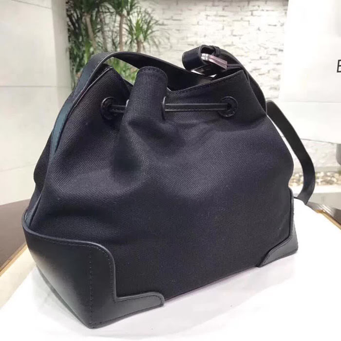 BALENCIAG巴黎世家 帆布抽帶水桶包 帆布配牛皮 抽帶開合 配子母袋 全網最高品質  BL1331